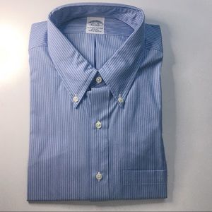 Brooks Brothers Men’s dress shirt blue stripe